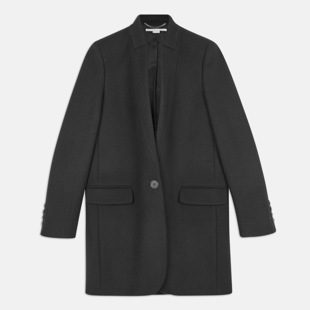 Stella McCartney Black Bryce Wool Coat  NWT $1495